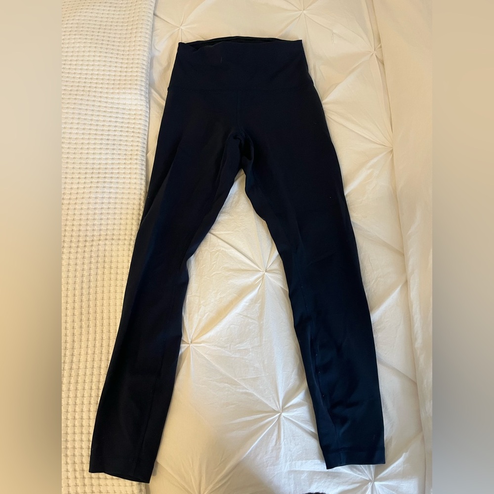 Lululemon Wunder Train Curve Navy Leggings